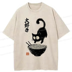 trendy cat t-shirt streetwear style