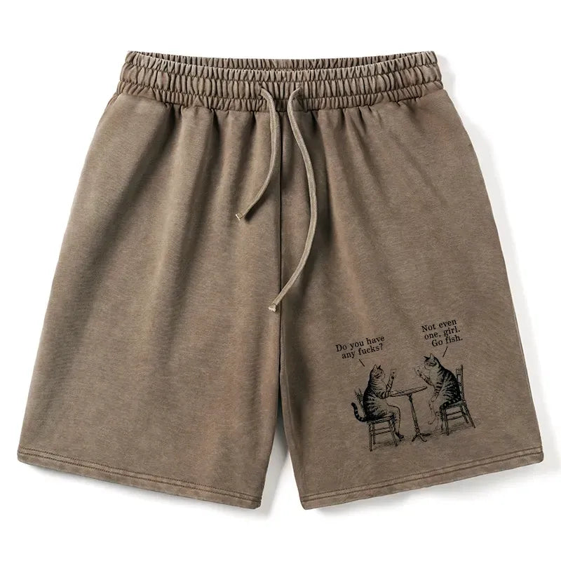 Washed Retro Unisex Shorts Casual