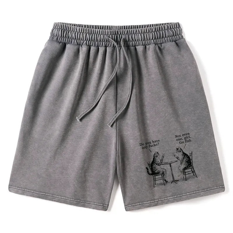Washed Retro Unisex Shorts Casual