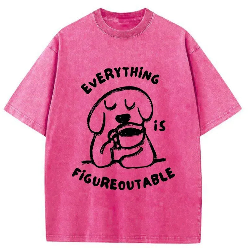 Japanese Vintage Washed T-Shirt for Daily Wear