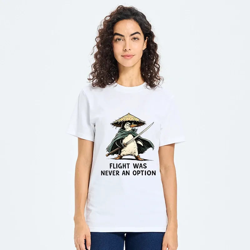 Kyoto-Lion Samurai Penguin Classic T-Shirt