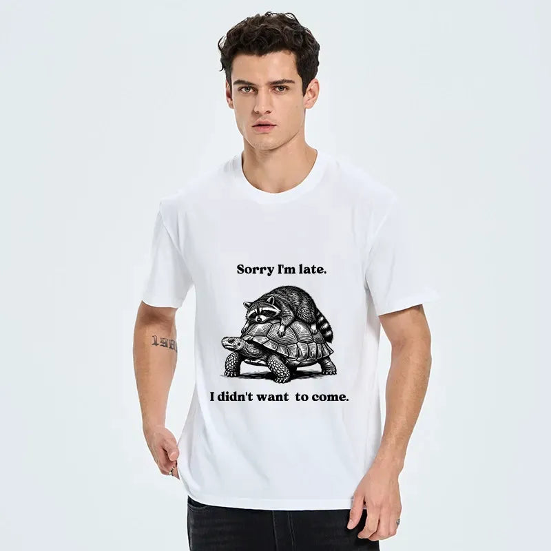 Kyoto-Lion Lazy Animal Life Funny Graphic Classic T-Shirt