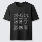 Vintage ukiyo-e cat t-shirt free shipping