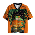 Kyoto-Lion Frog Pumpkin Witch Night Mesh Jersey