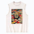 japanese unisex washed tank top