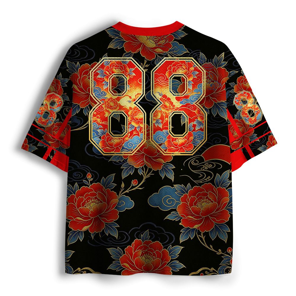 Japanese Kimono Cat Mesh Jersey