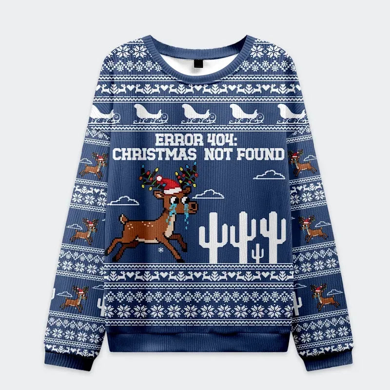 Japanese Christmas ugly sweatshirt for holiday party