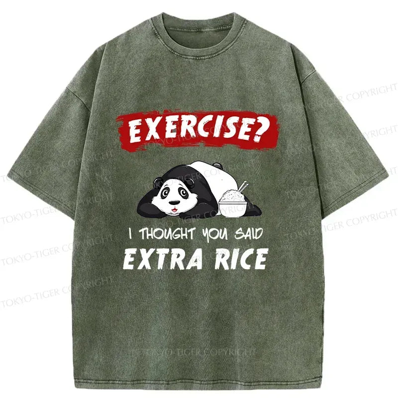 funny panda washed t-shirt for summer
