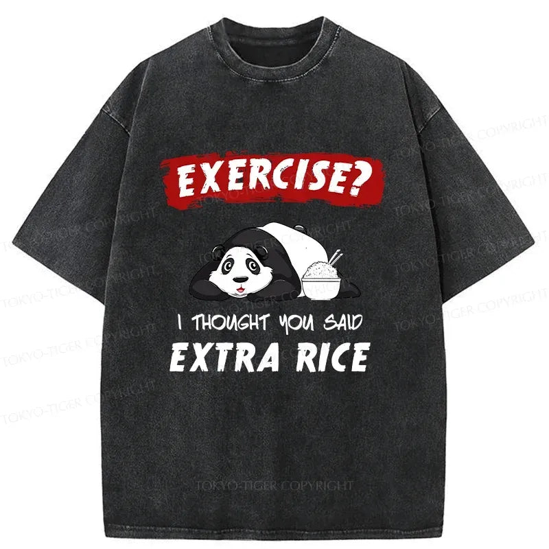 funny panda washed t-shirt for summer