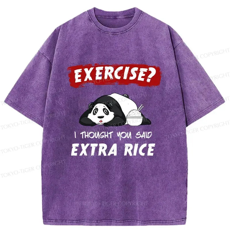 Kyoto-Lion Funny Panda Washed T-Shirt