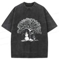 Kyoto-Lion Winter Washed T-Shirt for Daily Wear