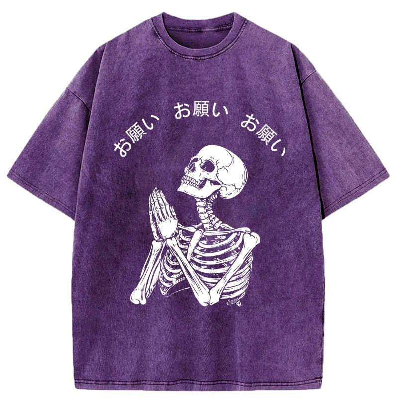 washed kyoto lion t-shirt for daily wear
