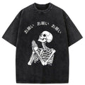 washed kyoto lion t-shirt for daily wear