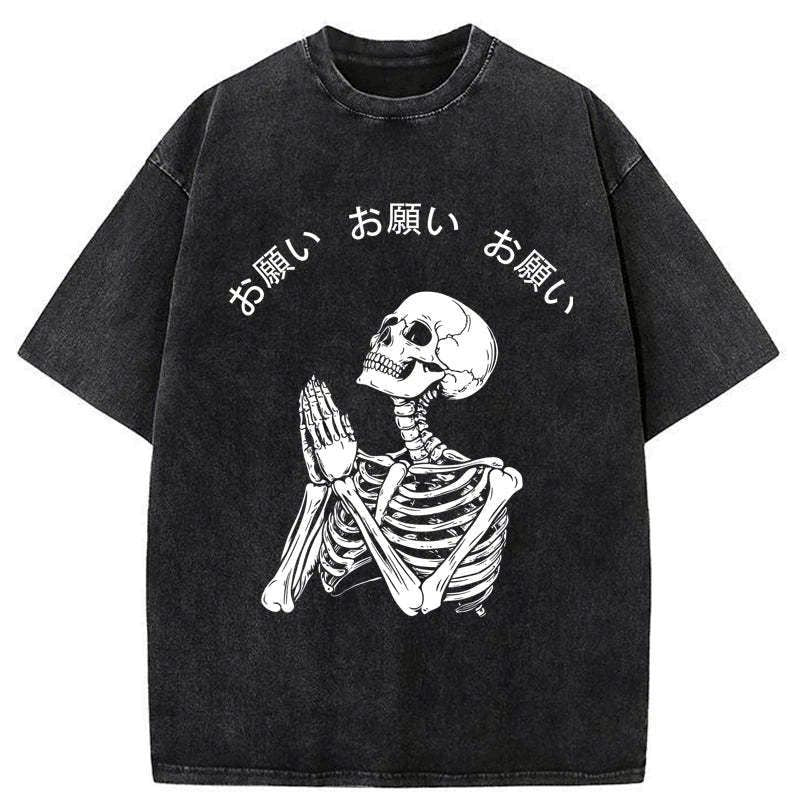 washed kyoto lion t-shirt for daily wear