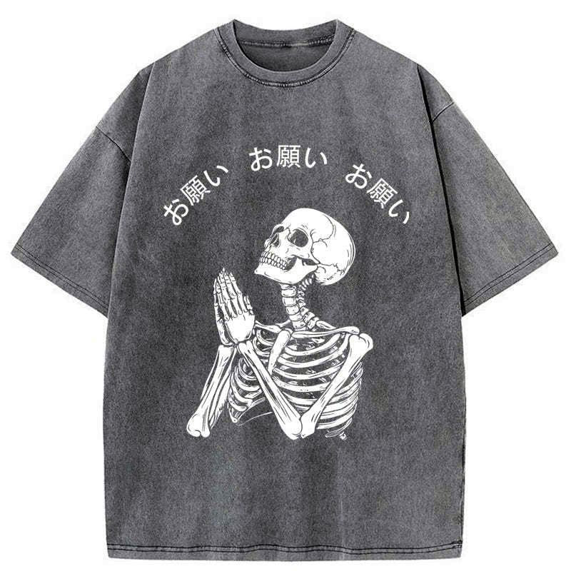 washed kyoto lion t-shirt for daily wear