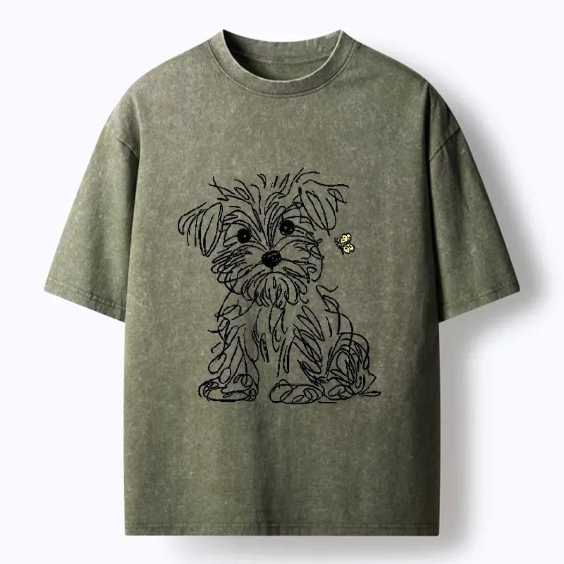 Japanese Vintage Washed T-Shirt for Everyday Wear