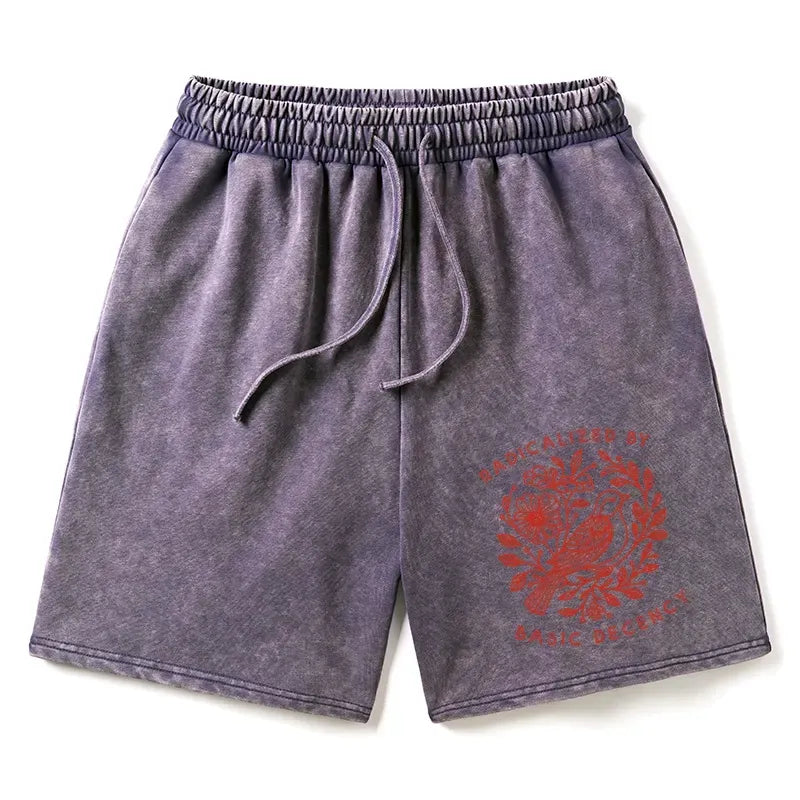 Japanese Vintage Washed Shorts for Summer
