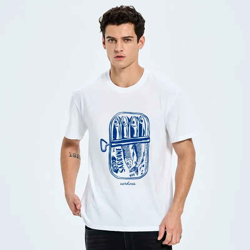 Kyoto-Lion Woodcut Sardines Classic T-Shirt