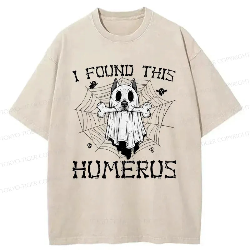 Kyoto-Lion Halloween Ghost Dog Washed T-Shirt