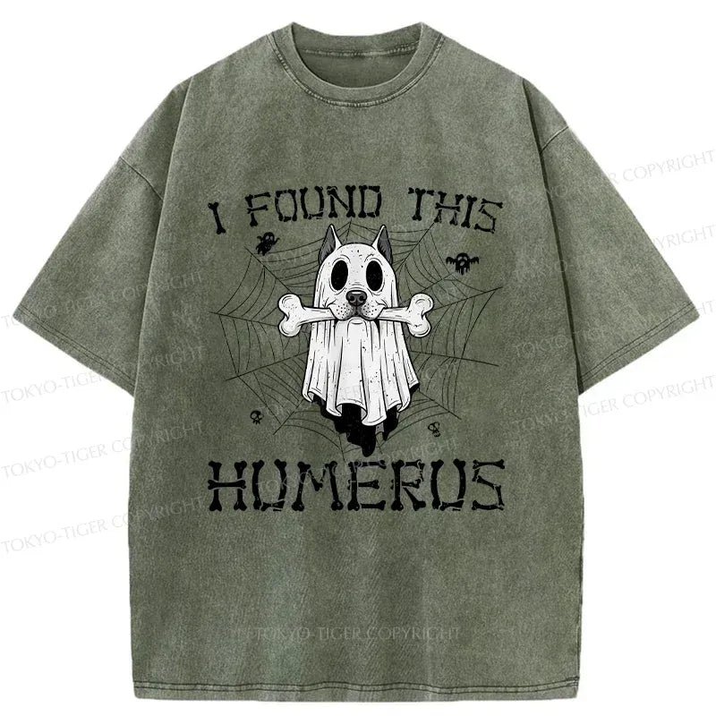 Kyoto-Lion Halloween Ghost Dog Washed T-Shirt