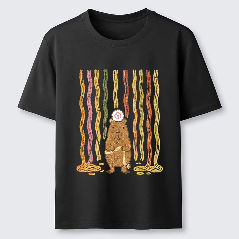 Kyoto-Lion Capybara Noodle Fun Classic T-Shirt