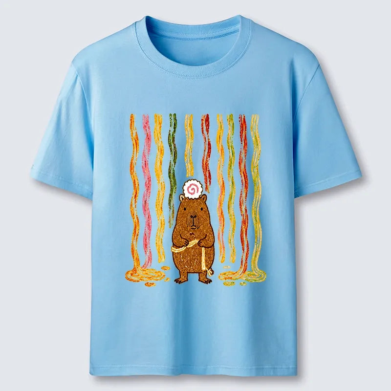 Kyoto-Lion Capybara Noodle Fun Classic T-Shirt