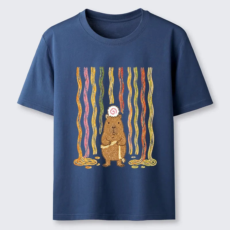 Kyoto-Lion Capybara Noodle Fun Classic T-Shirt