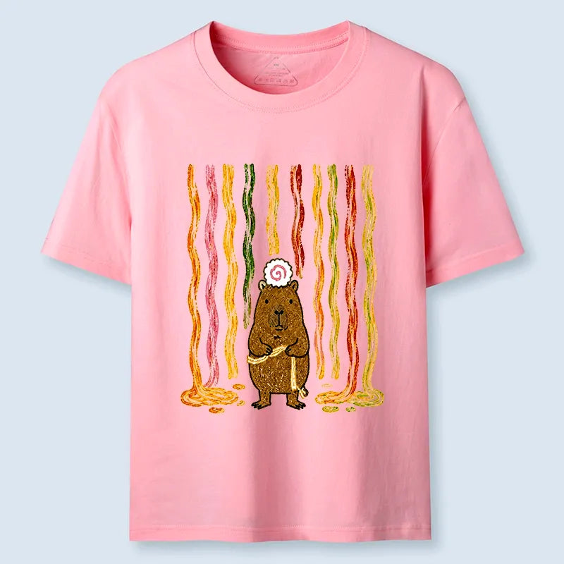 Kyoto-Lion Capybara Noodle Fun Classic T-Shirt