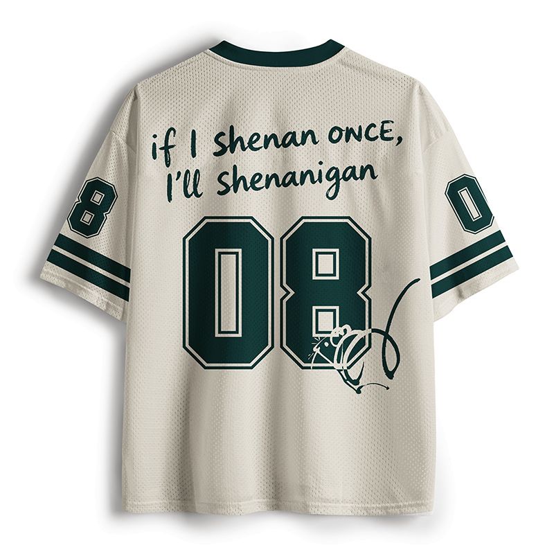Comfortable Daily Wear Mesh Jersey with Lion Print