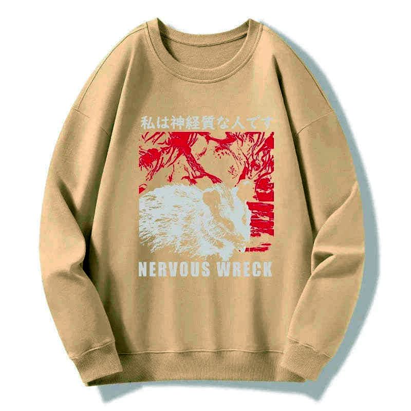 Trendy Japanese Sweatshirt for Streetwear