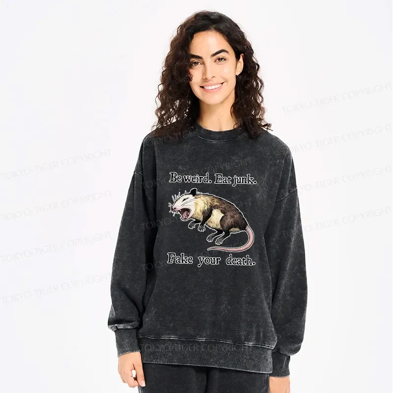 Japanese possum sweatshirt for daily wear