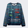 Kyoto-Lion Exploring Tokyo Trains: Lost in Translation Christmas Ugly Sweatshirt
