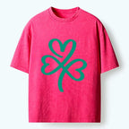 Kyoto-Lion St. Patrick's Day Minimalist Washed T-Shirt