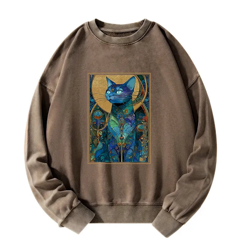 Washed Unisex Sweatshirt for Streetwear