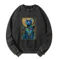 Japanese Cat Sweatshirt for Daily Wear