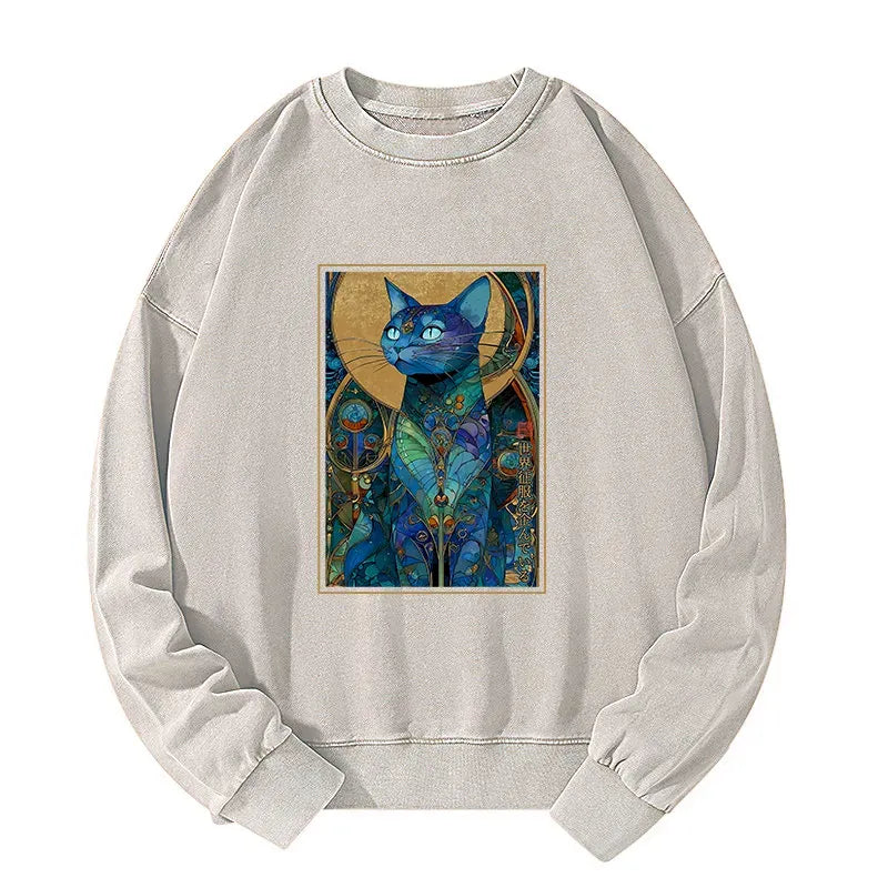 Japanese Cat Sweatshirt for Daily Wear