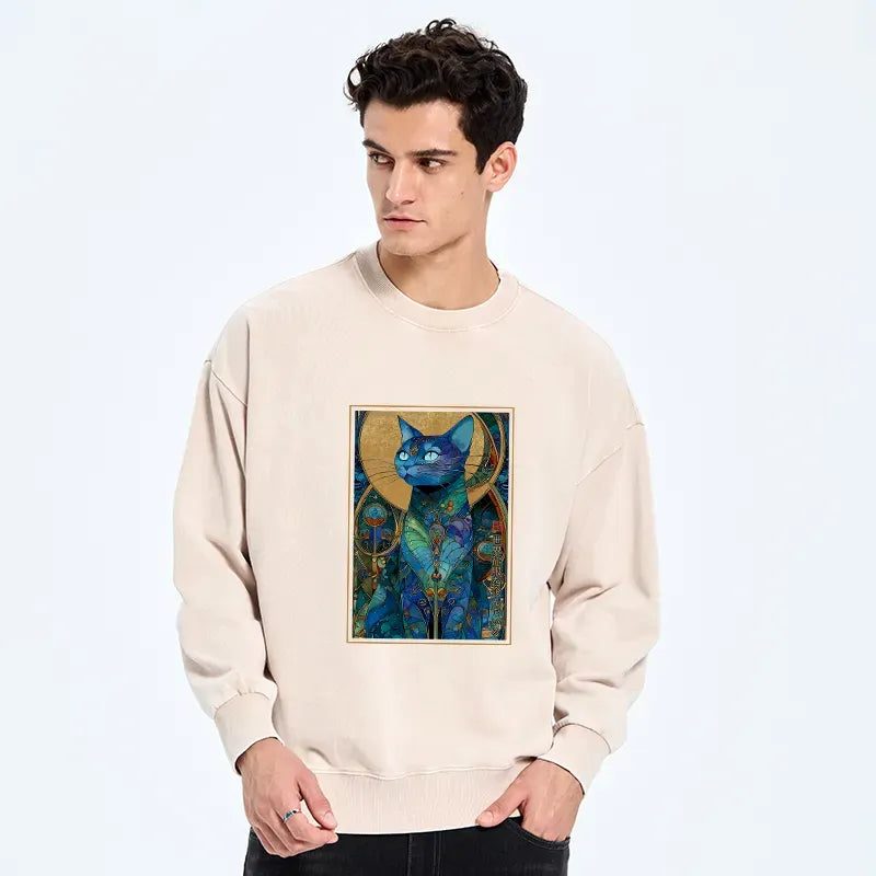 Japanese Cat Sweatshirt for Daily Wear