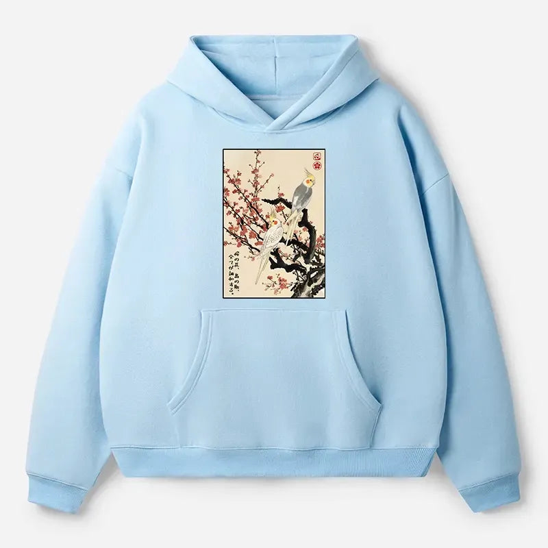 Unisex Japanese art hoodie for streetwear