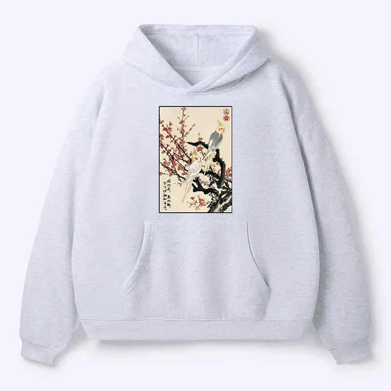 Unisex Japanese art hoodie for streetwear