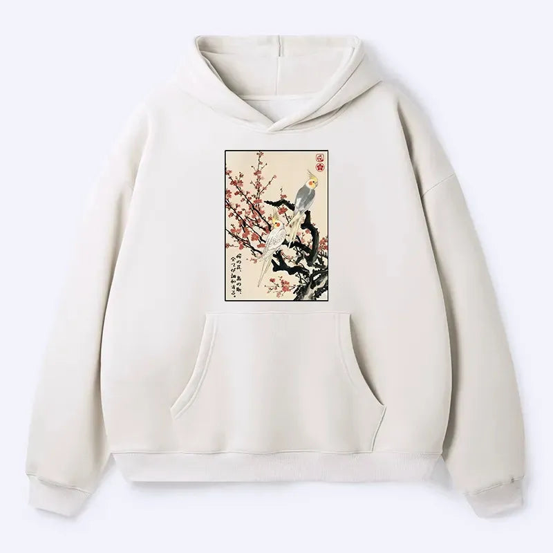 Unisex Japanese art hoodie for streetwear