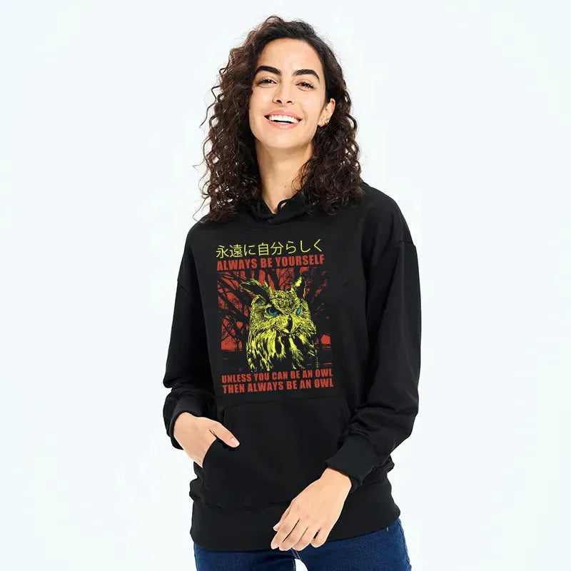 always be yourself japanese streetwear hoodie