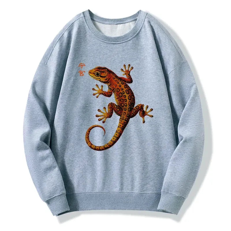Kyoto-Lion Retro Gecko Funny Classic Sweatshirt