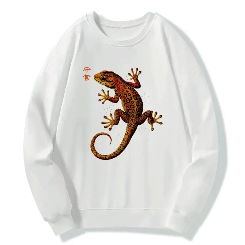 Funny Gecko Sweatshirt for Daily Wear