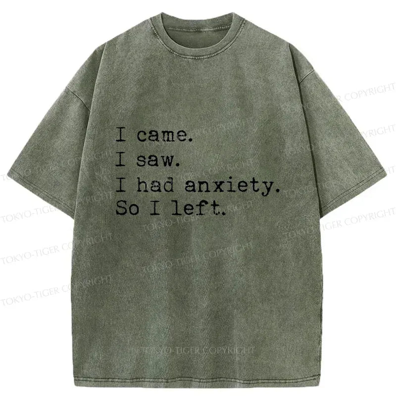 Kyoto-Lion I'm Anxious Washed T-Shirt