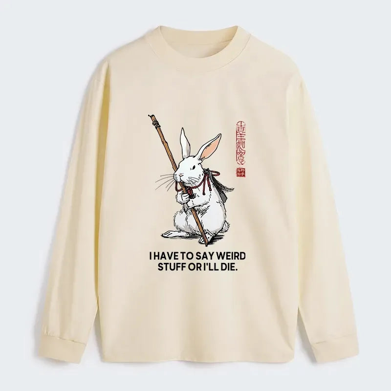 kyoto lion rabbit long sleeve t-shirt