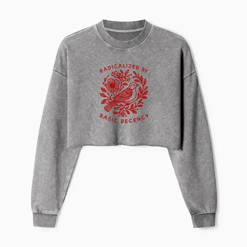 Vintage crop sweatshirt on sale for summer