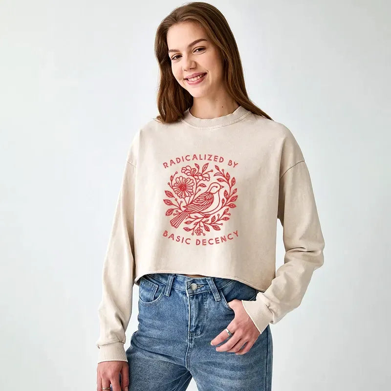 Kyoto lion pigeon crop sweatshirt free shipping