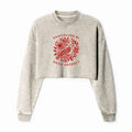Kyoto-Lion Pigeon That Was Moved Washed Crop Sweatshirt