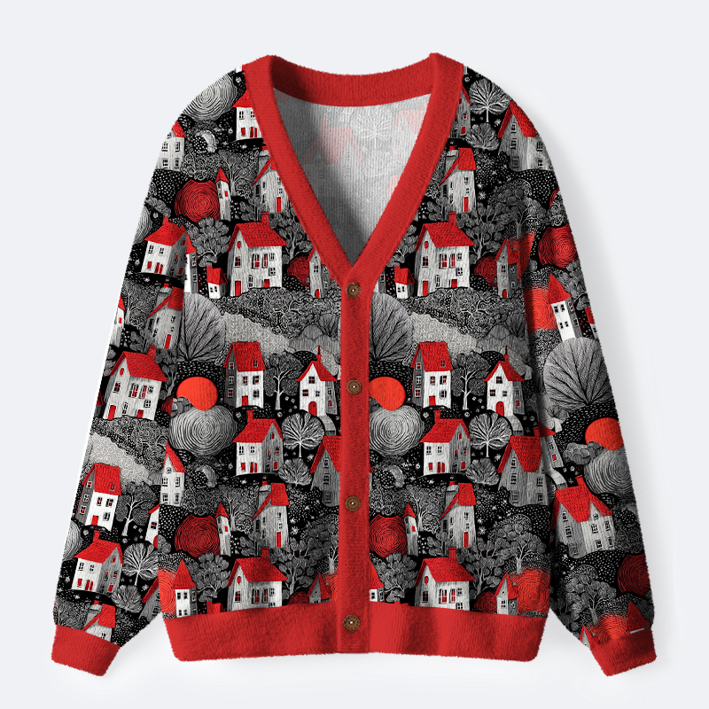 Kyoto Lion red black sweater for daily wear