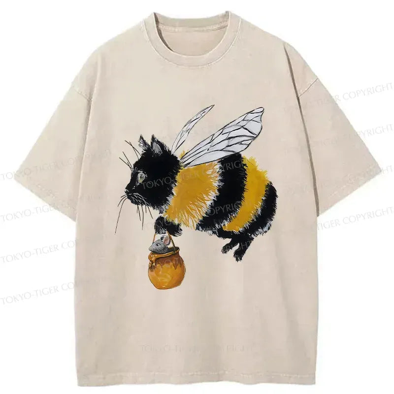 funny cat tee for daily wear